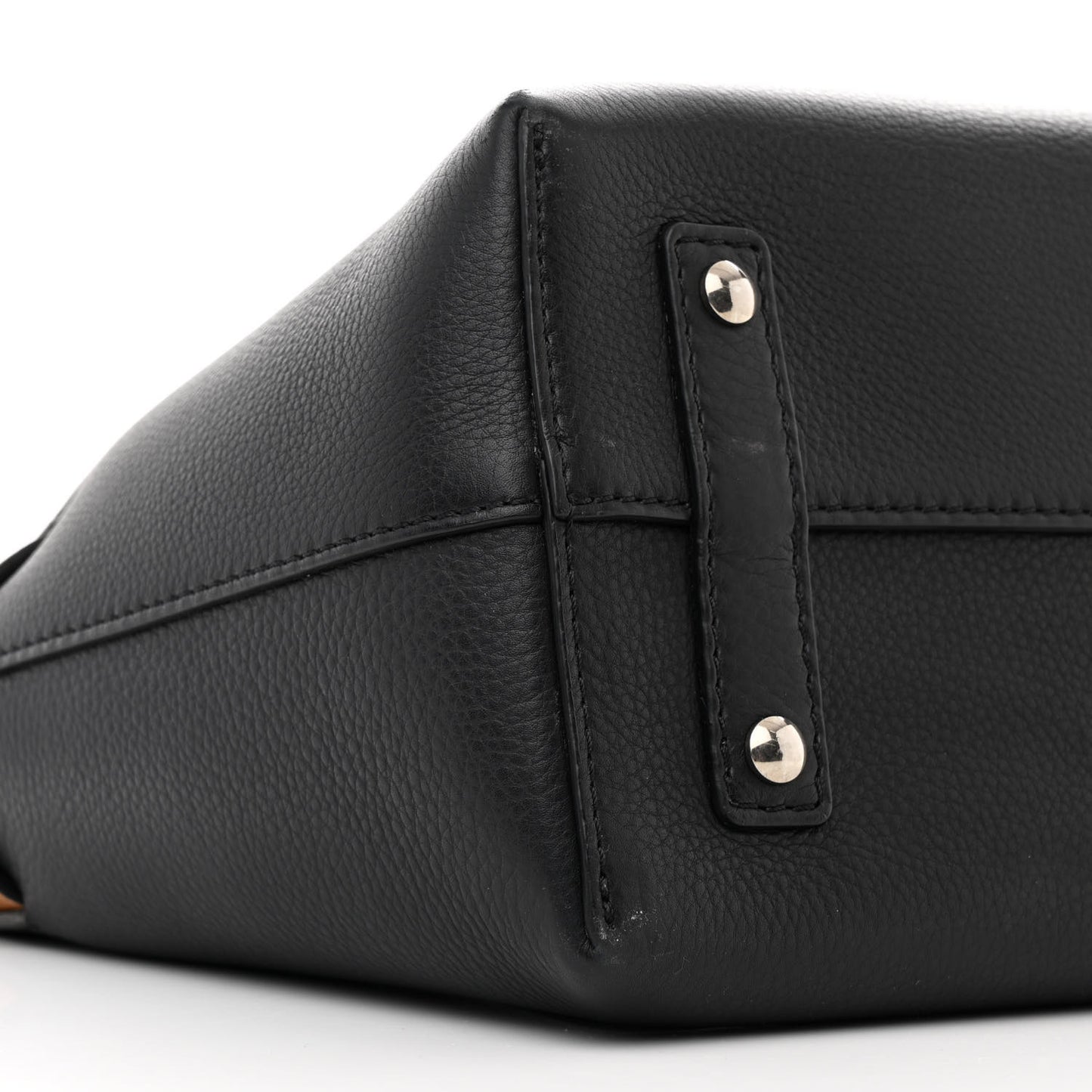 Soft Grain Calfskin Small Belt Bag Black