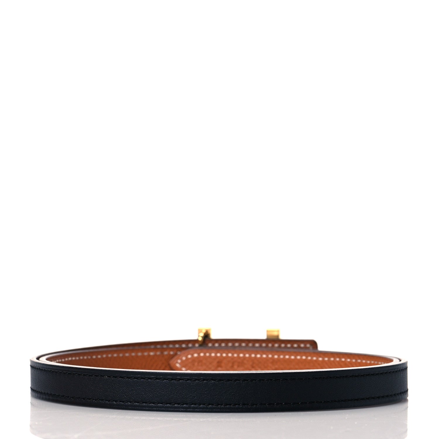 Hermes Swift Epsom 13mm Focus Belt 75 Black Gold 3 of 7