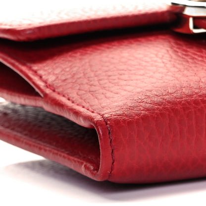 Gucci Dollar Calfskin Interlocking G French Wallet Rosso 8 of 11