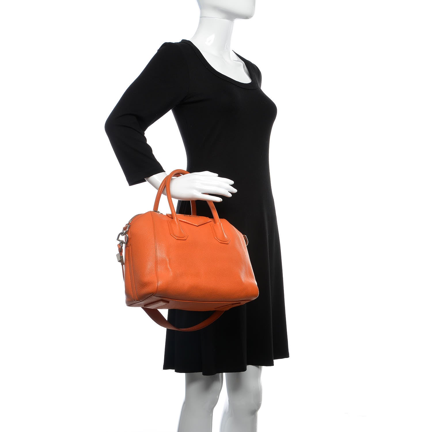 Givenchy Sugar Goatskin Small Antigona Orange 3 of 10