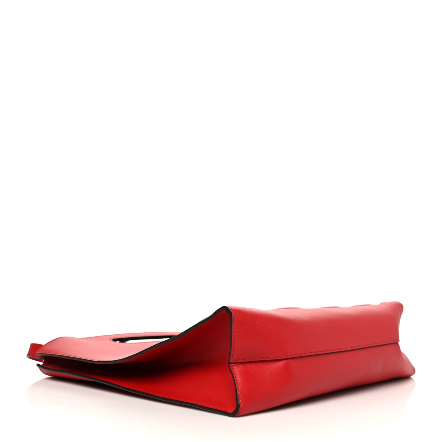 Calfskin Embossed Medium XL Tote Red