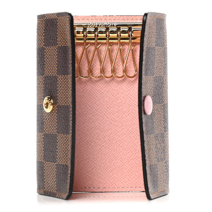 Louis Vuitton Damier Ebene Multicles 6 Key Holder Rose Ballerine 6 of 13