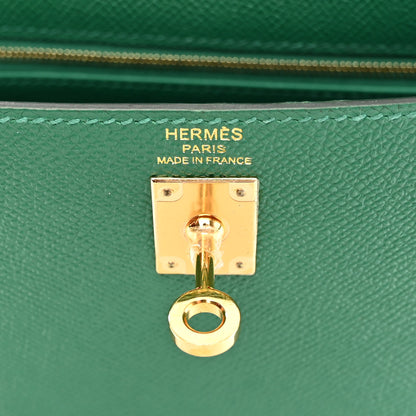Hermes Epsom Kelly Sellier 25 Vert Vertigo 6 of 10