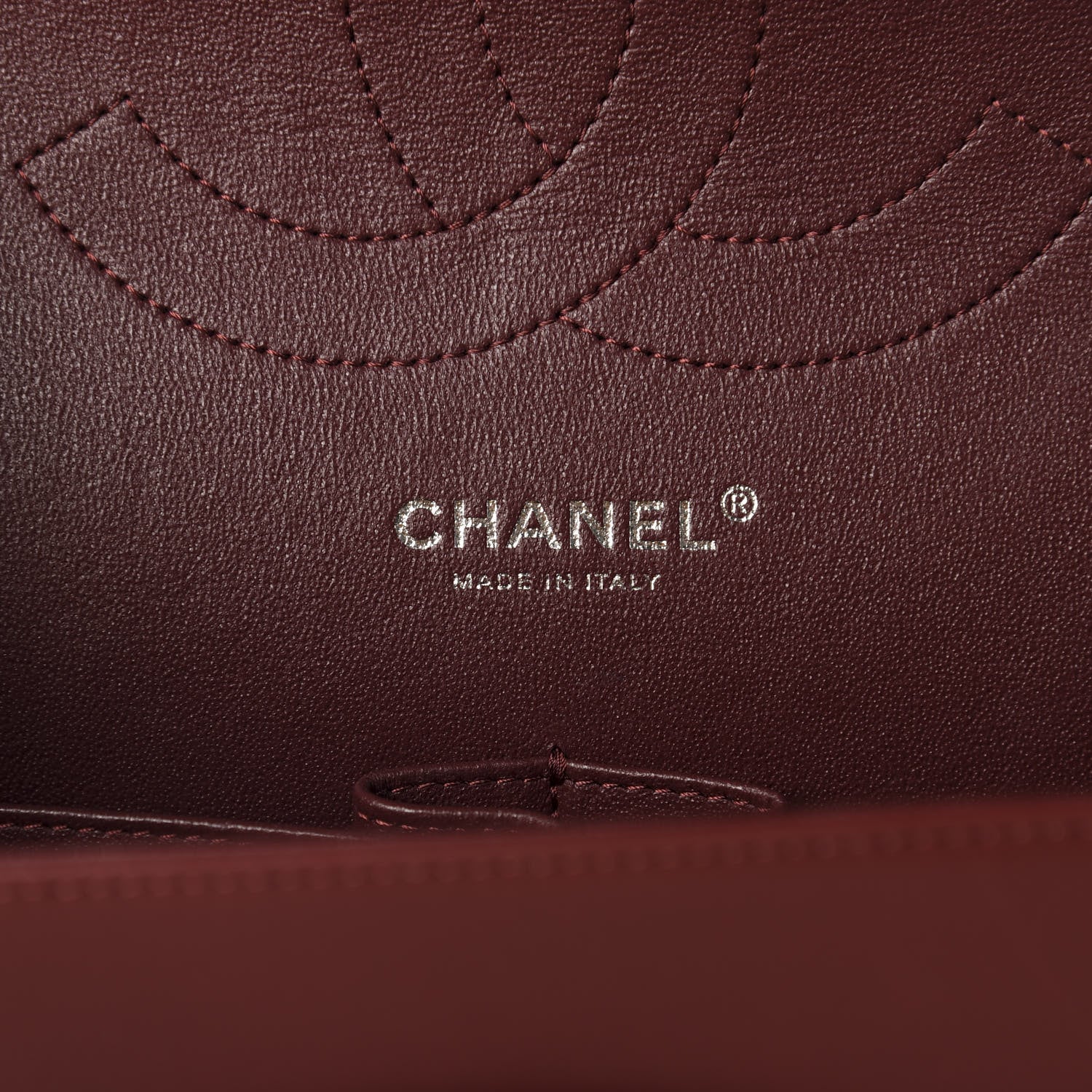 Chanel Lambskin Quilted Jumbo Double Flap Burgundy 8 of 10