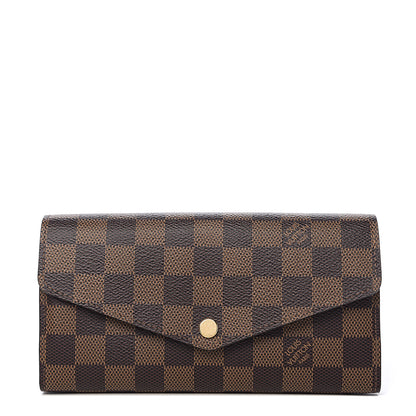 Louis Vuitton Damier Ebene Sarah Wallet NM 1 of 7