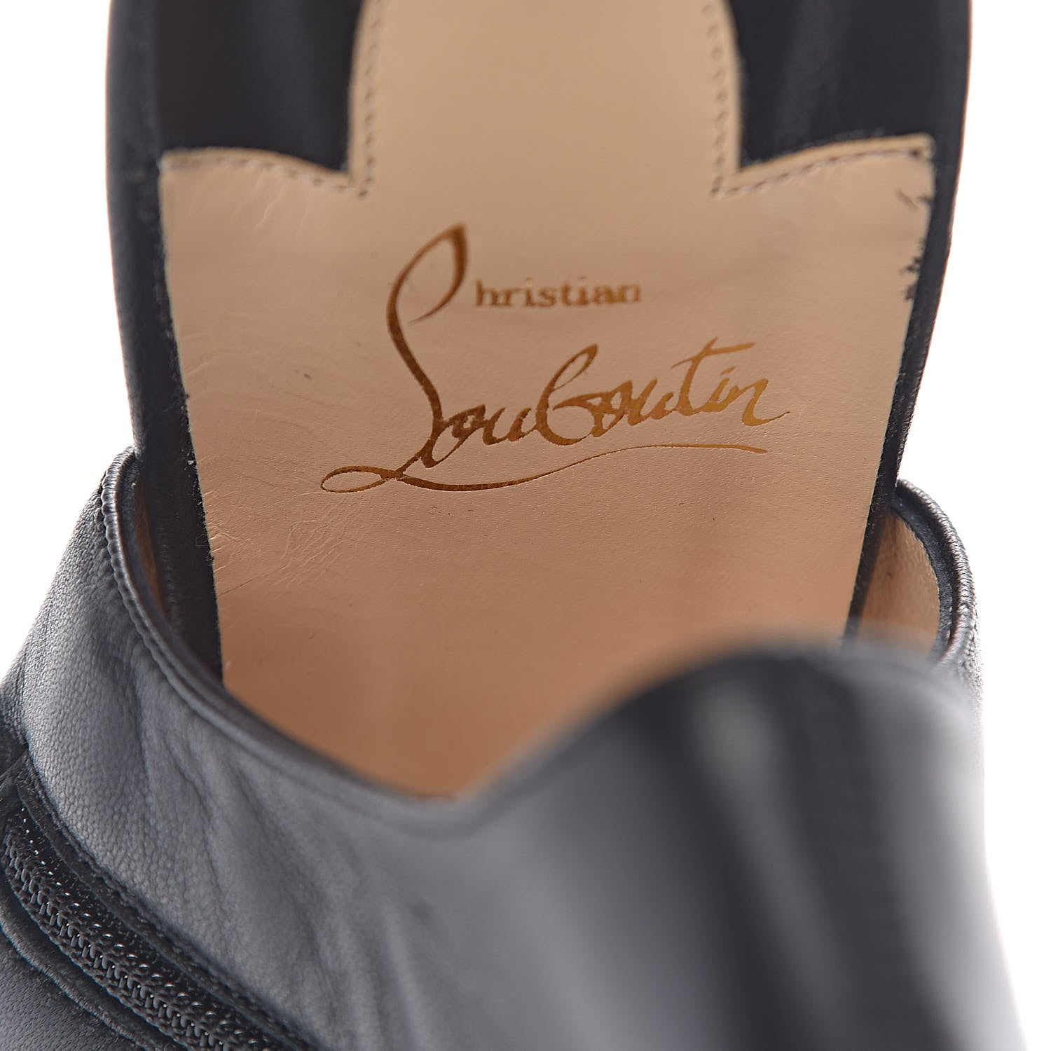 Christian Louboutin Calfskin From Sand Flat Sandals 38 Black 7 of 10
