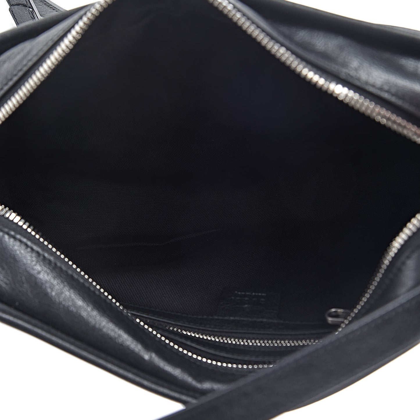 Fluffy Calfskin Morpheus Shoulder Bag Black