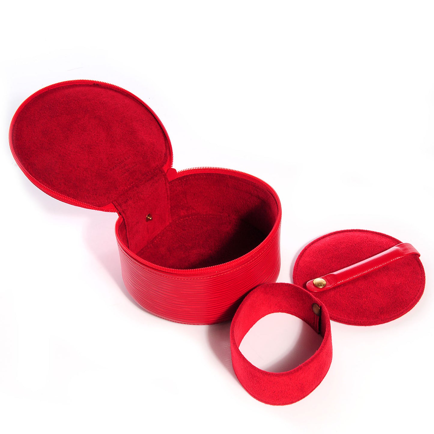 Epi Ecrin Bijoux 12cm Jewelry Box Case Rouge