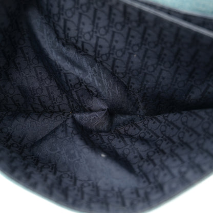 Christian Dior Denim Admit It Hobo Blue 9 of 15