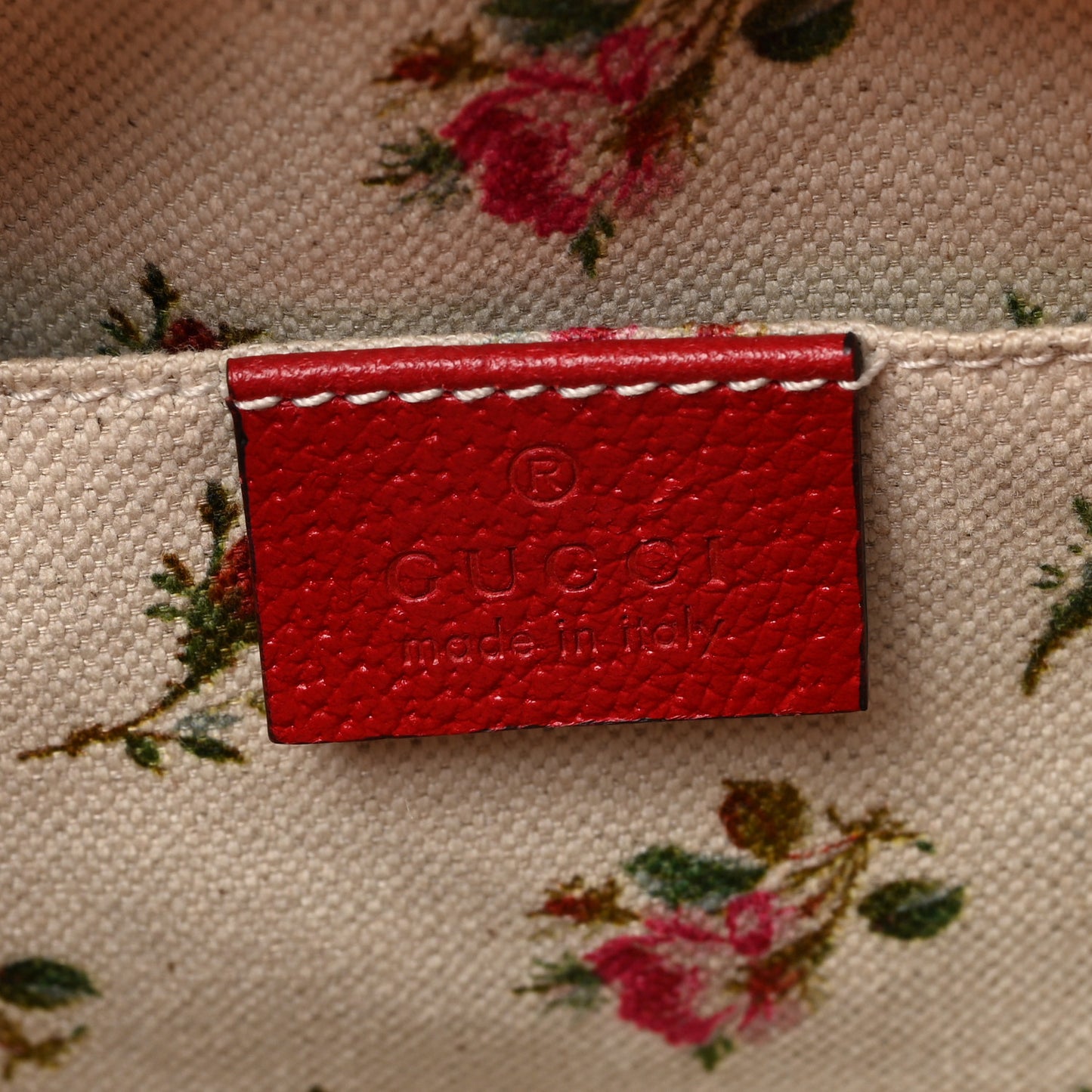 GG Supreme Monogram Web Neo Vintage Shoulder Bag Beige Red
