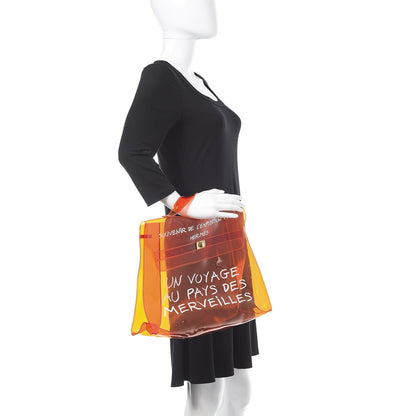 Hermes Vinyl Souvenir De L'Exposition Kelly Orange 2 of 14