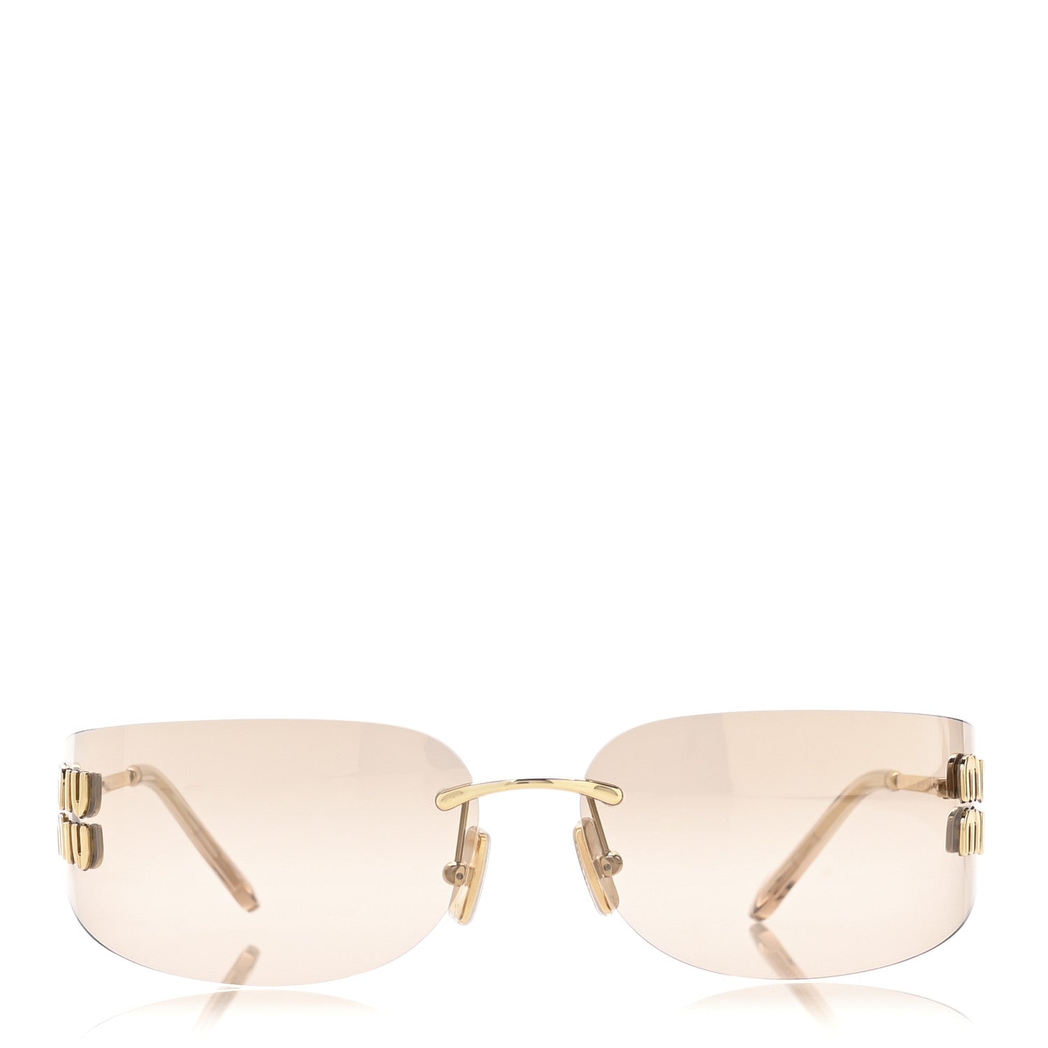 Miu Miu Metal Aube Sunglasses SMUA51 Gold 2 of 8