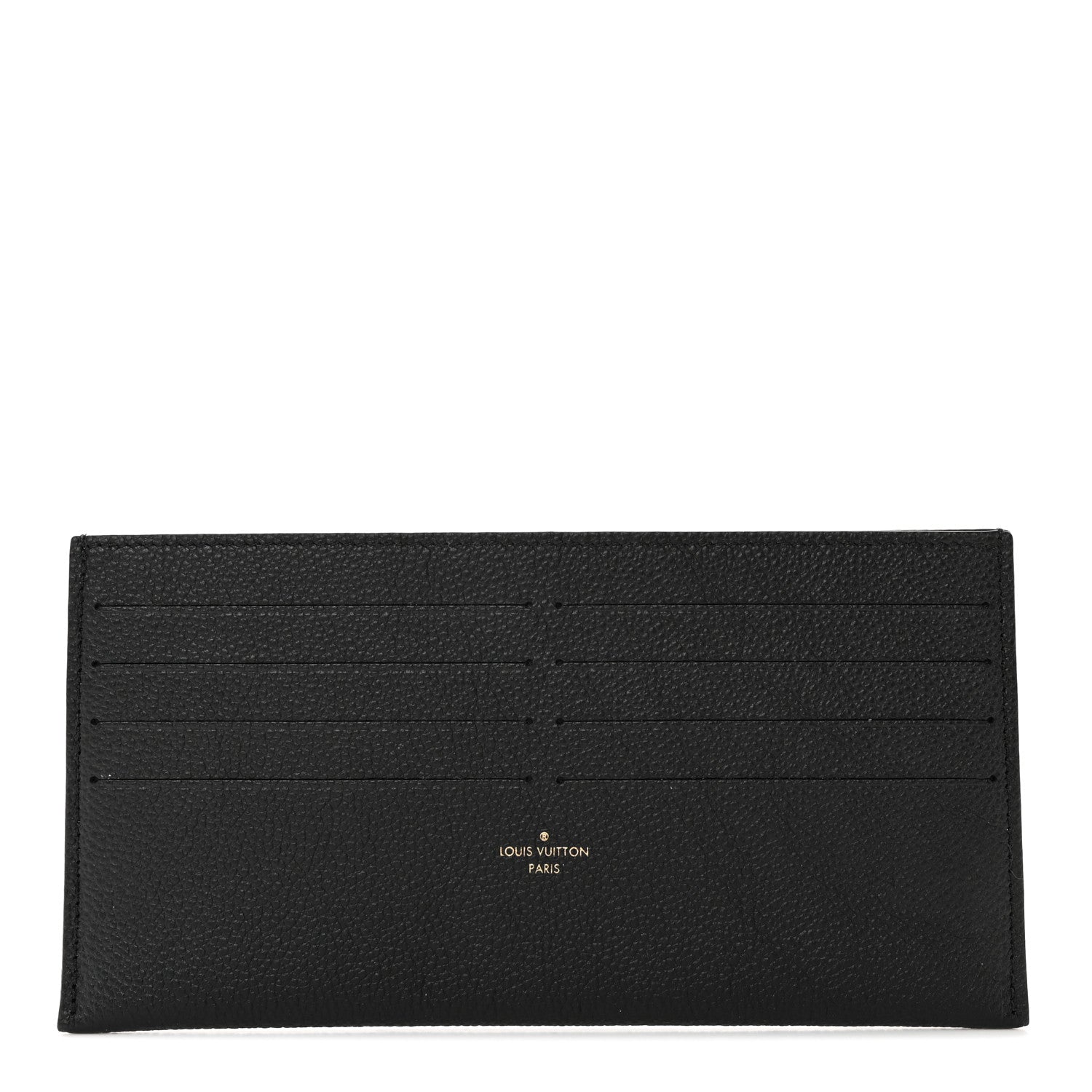 Louis Vuitton Calfskin Felicie Chain Wallet Card Holder Insert Black 1 of 6