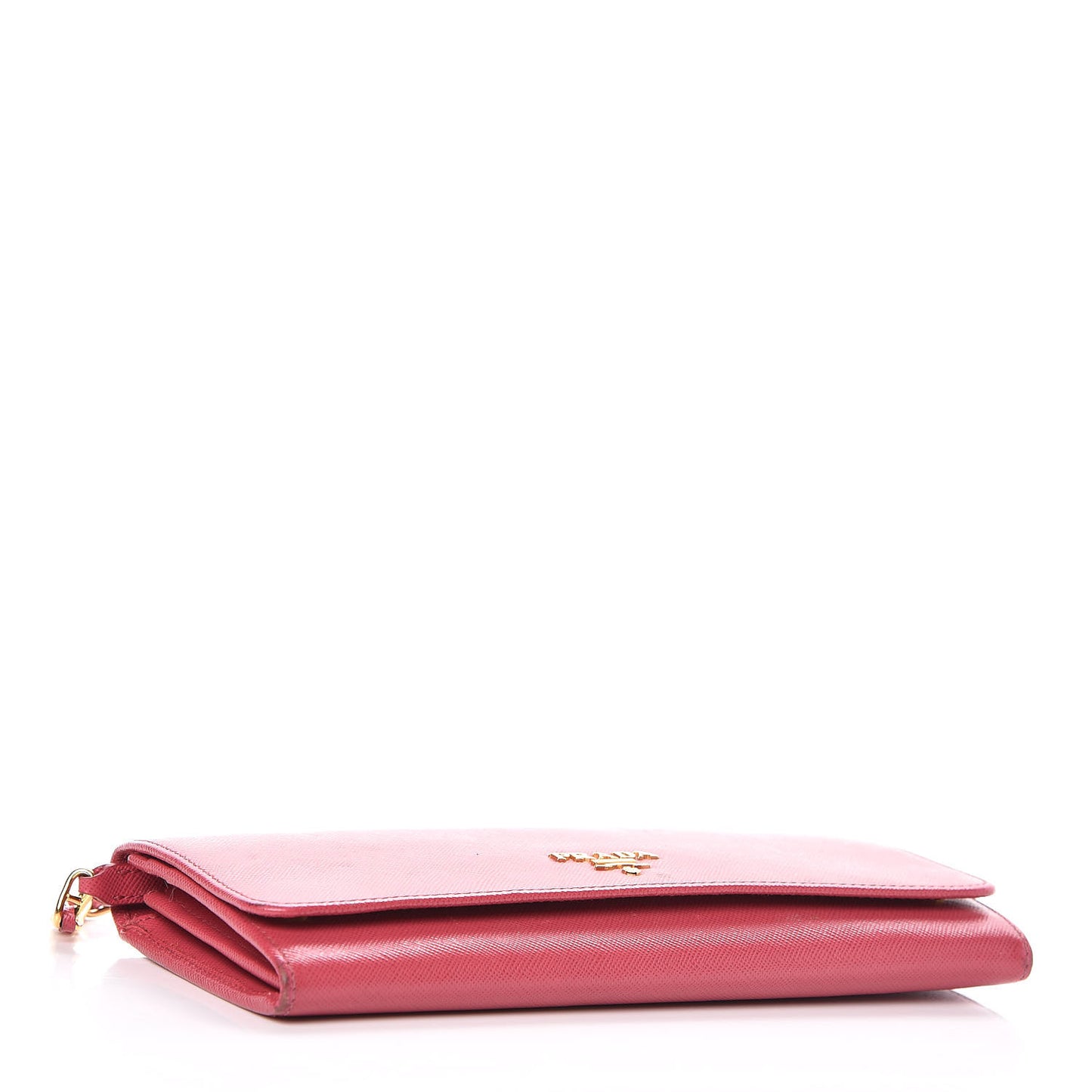 Saffiano Metal Oro Chain Wallet Peonia