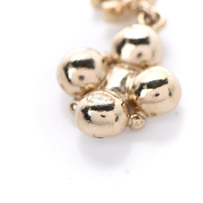 Chanel Crystal Resin CC Drop Earrings Light Gold Black 4 of 4