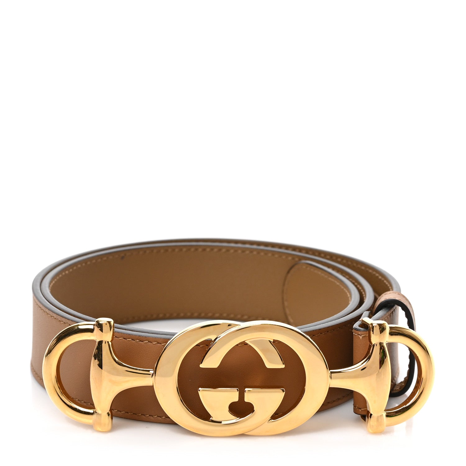 Gucci Calfskin Zumi 30mm Belt 75 30 75 30 Taupe 1 of 4
