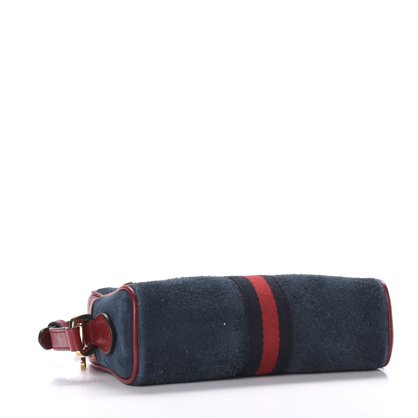 Suede Calfskin Web Mini Ophidia Shoulder Bag New Blue Romantic Cherry