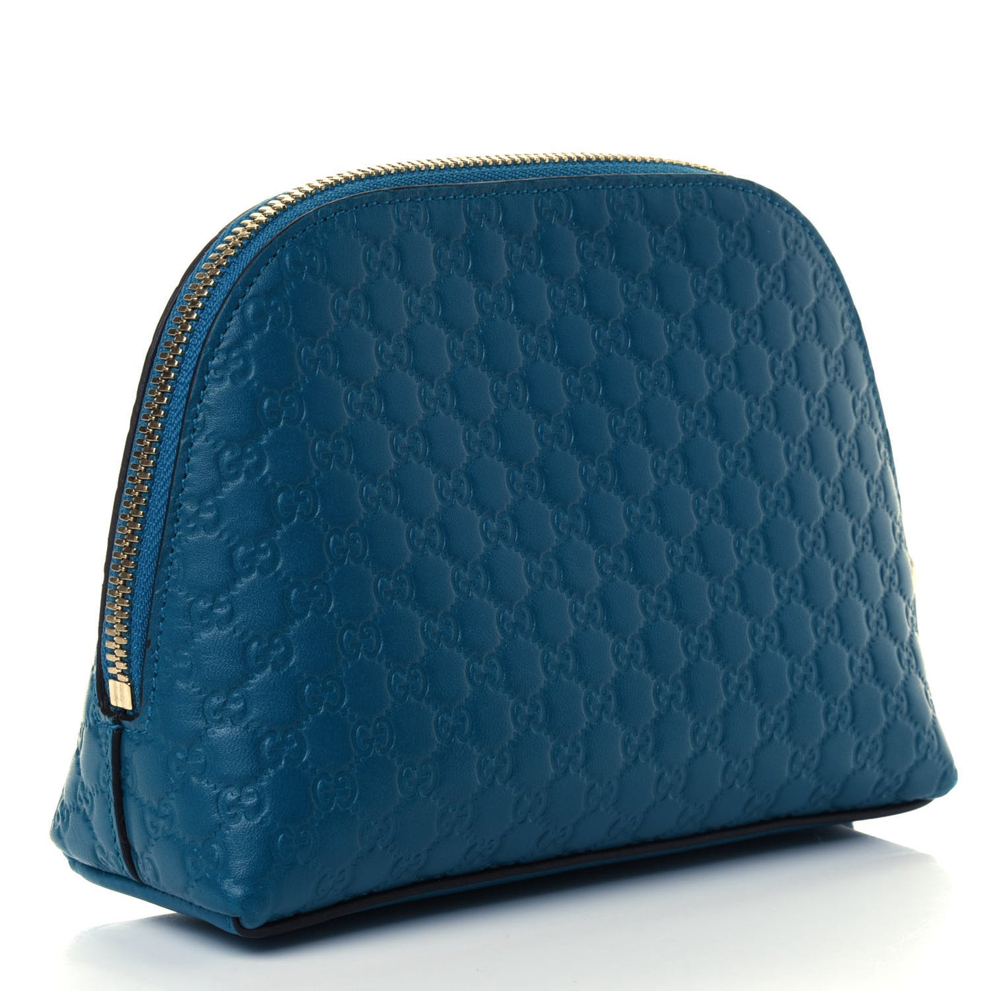 Microguccissima GG Cosmetic Case Deep Cobalt