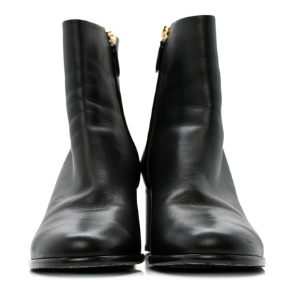 Chanel Calfskin CC Ankle Boots 40 Black 3 of 11