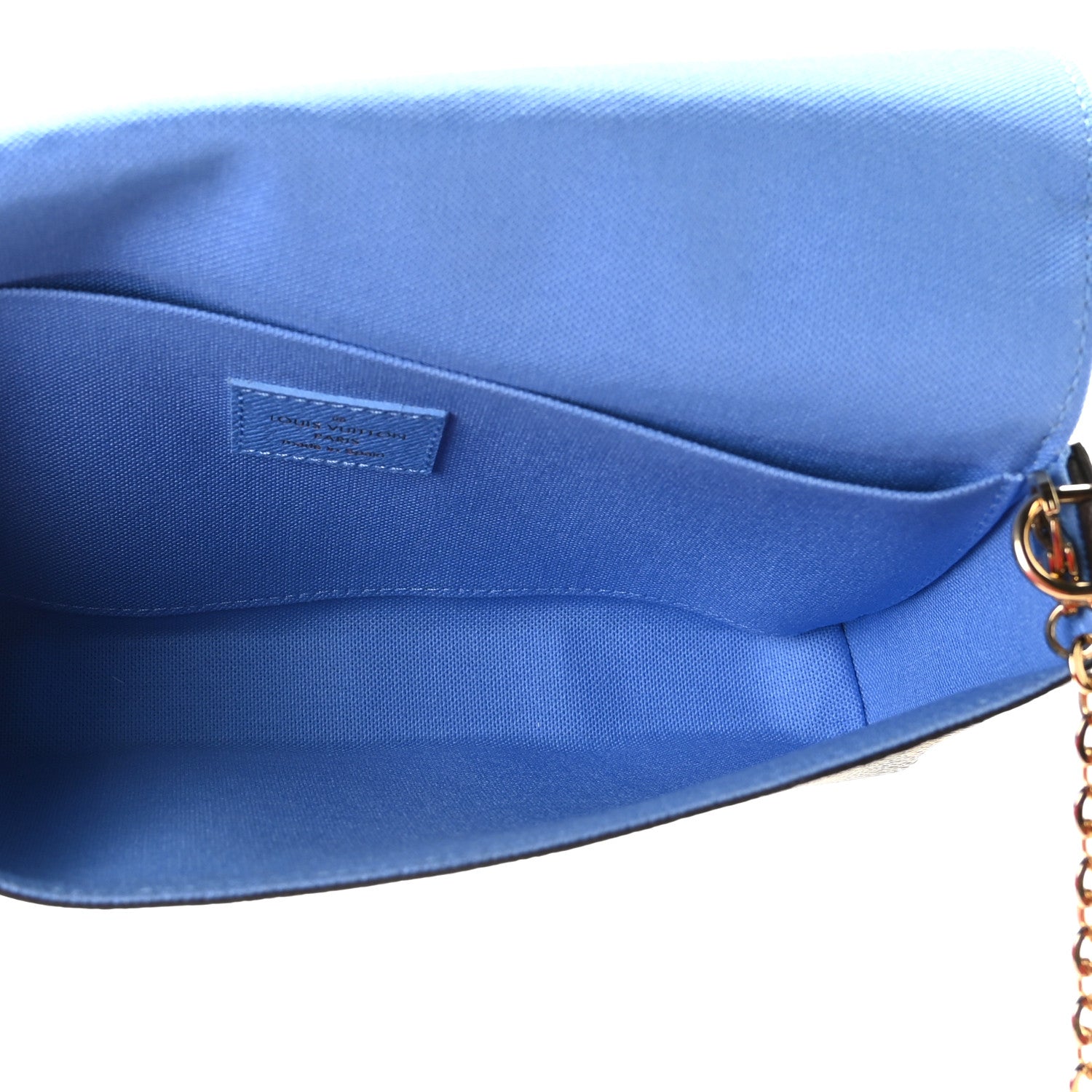 Louis Vuitton Monogram 2021 Christmas Animation China Wall Pochette Felicie Chain Wallet Myosotis Blue 8 of 9