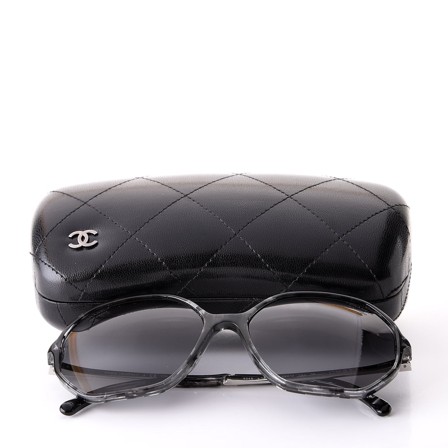 CC Polarized Oversized Sunglasses 5345 Black Grey