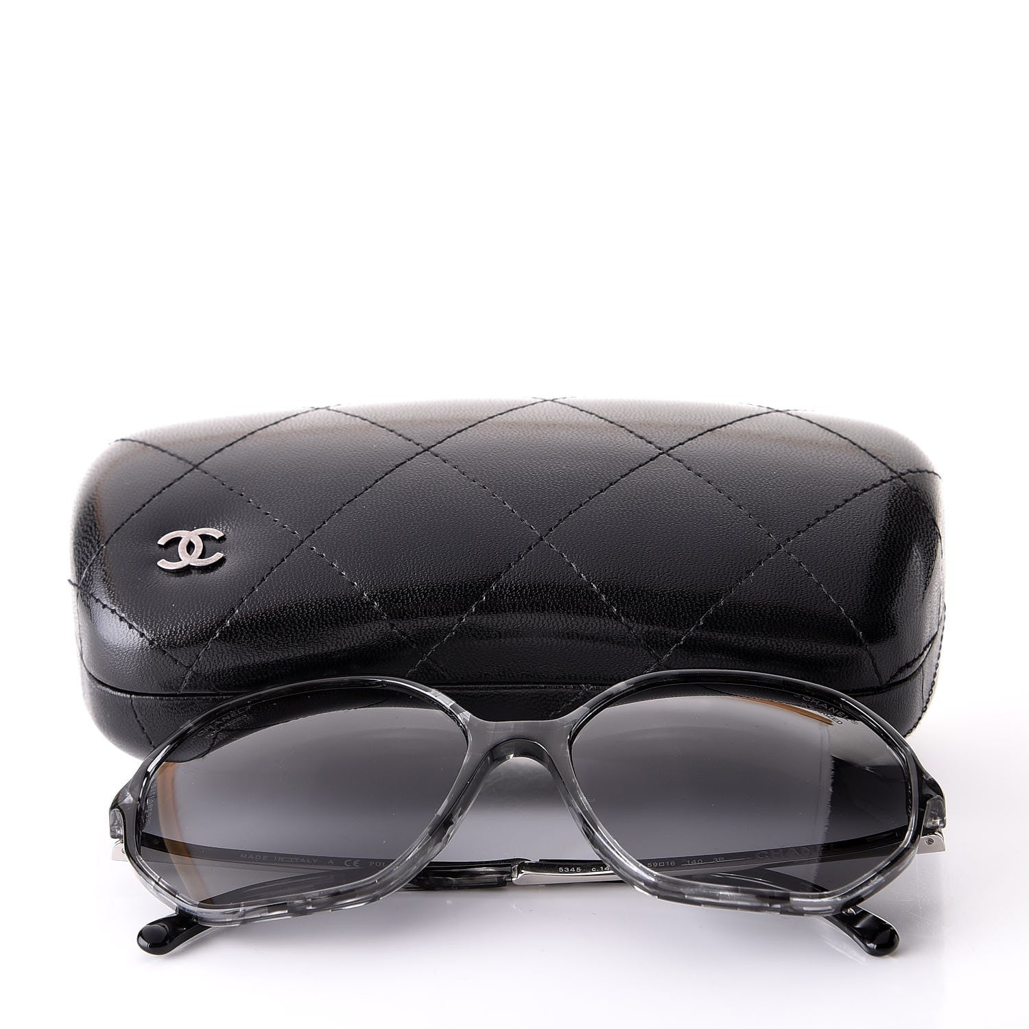 Chanel CC Polarized Oversized Sunglasses 5345 Black Grey 9 of 9