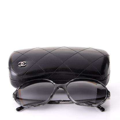 Chanel CC Polarized Oversized Sunglasses 5345 Black Grey 9 of 9