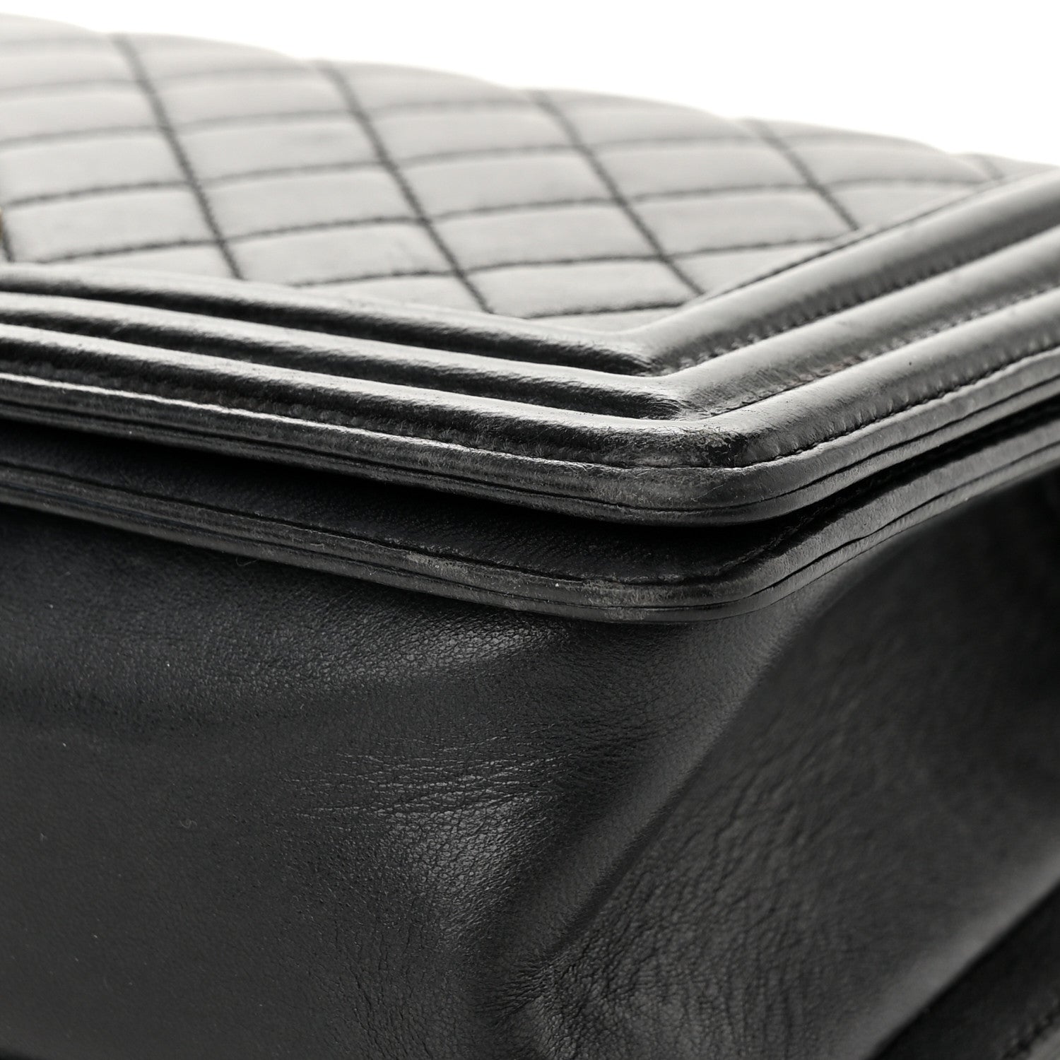 Chanel Calfskin Quilted Medium Boy Flap Black 11 of 12
