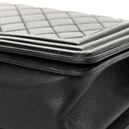 Chanel Calfskin Quilted Medium Boy Flap Black 11 of 12