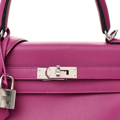 Hermes Swift Kelly Retourne 25 Rose Pourpre 8 of 11