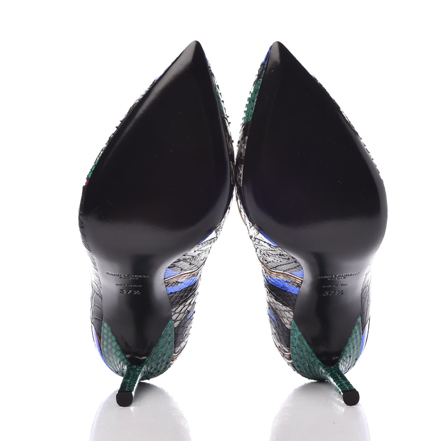 Saint Laurent Ayers Panther Patch Anja 105 Secret Garden Pump 37.5 Multicolor 5 of 8