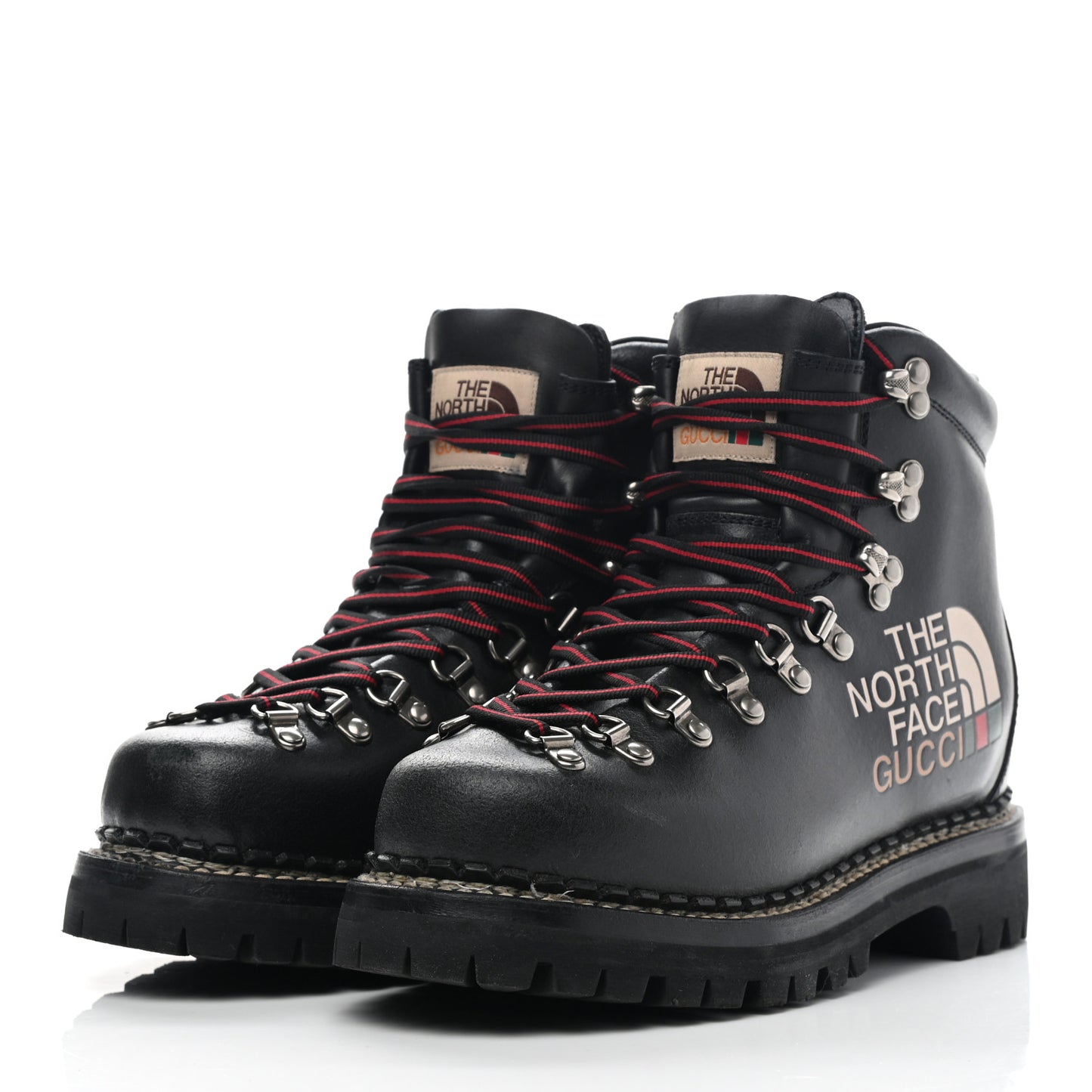 X THE NORTH FACE Calfskin Womens Hiking Ankle Boots 37 Black