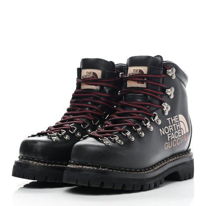 Gucci X THE NORTH FACE Calfskin Womens Hiking Ankle Boots 37 Black 3 of 13