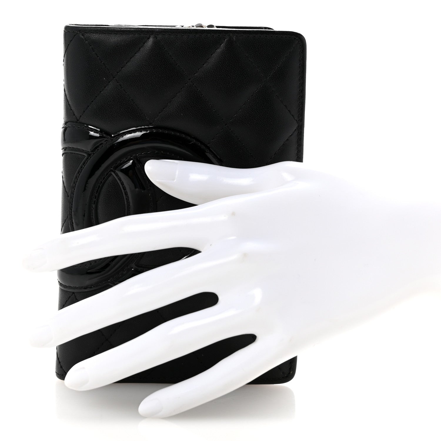 Chanel Calfskin Cambon Zipped Pocket Wallet Black 2 of 14