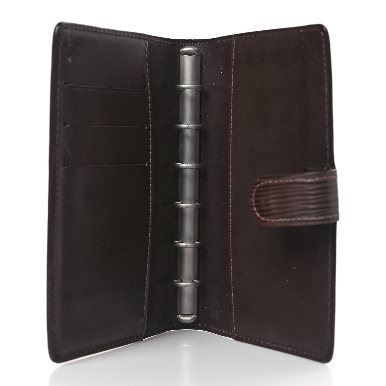 Louis Vuitton Epi Small Ring Agenda Cover Moka 5 of 10