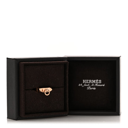 Hermes 18K Rose Gold PM Collier De Chien Ring 54 7 5 of 5