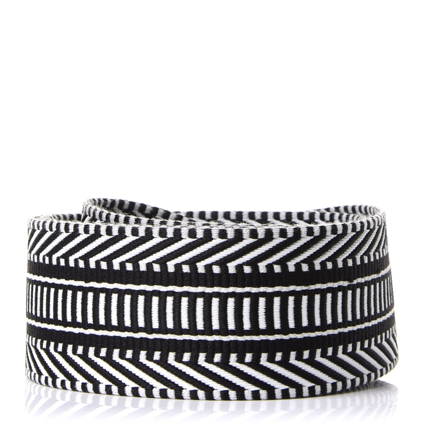 Toile Swift 50mm Sangle Cavale Shoulder Strap Black Ecru