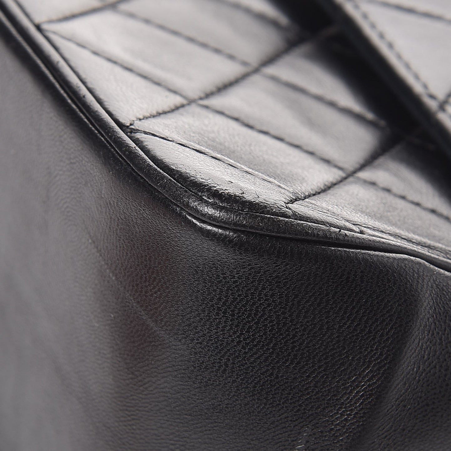 Lambskin Quilted Medium Bijoux Chain Double Flap Black