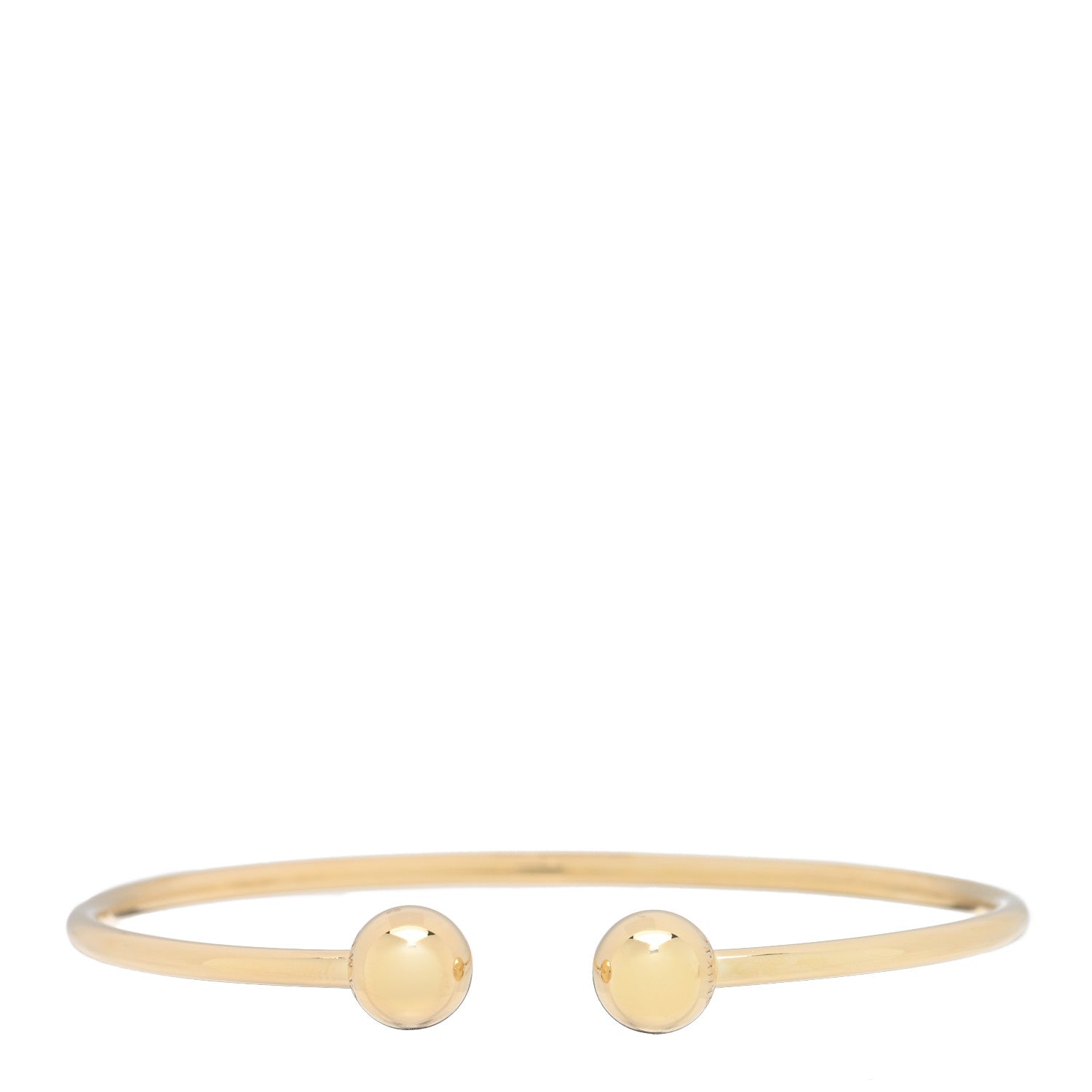 Tiffany 18K Yellow Gold HardWear Ball Wire Bracelet 1 of 3