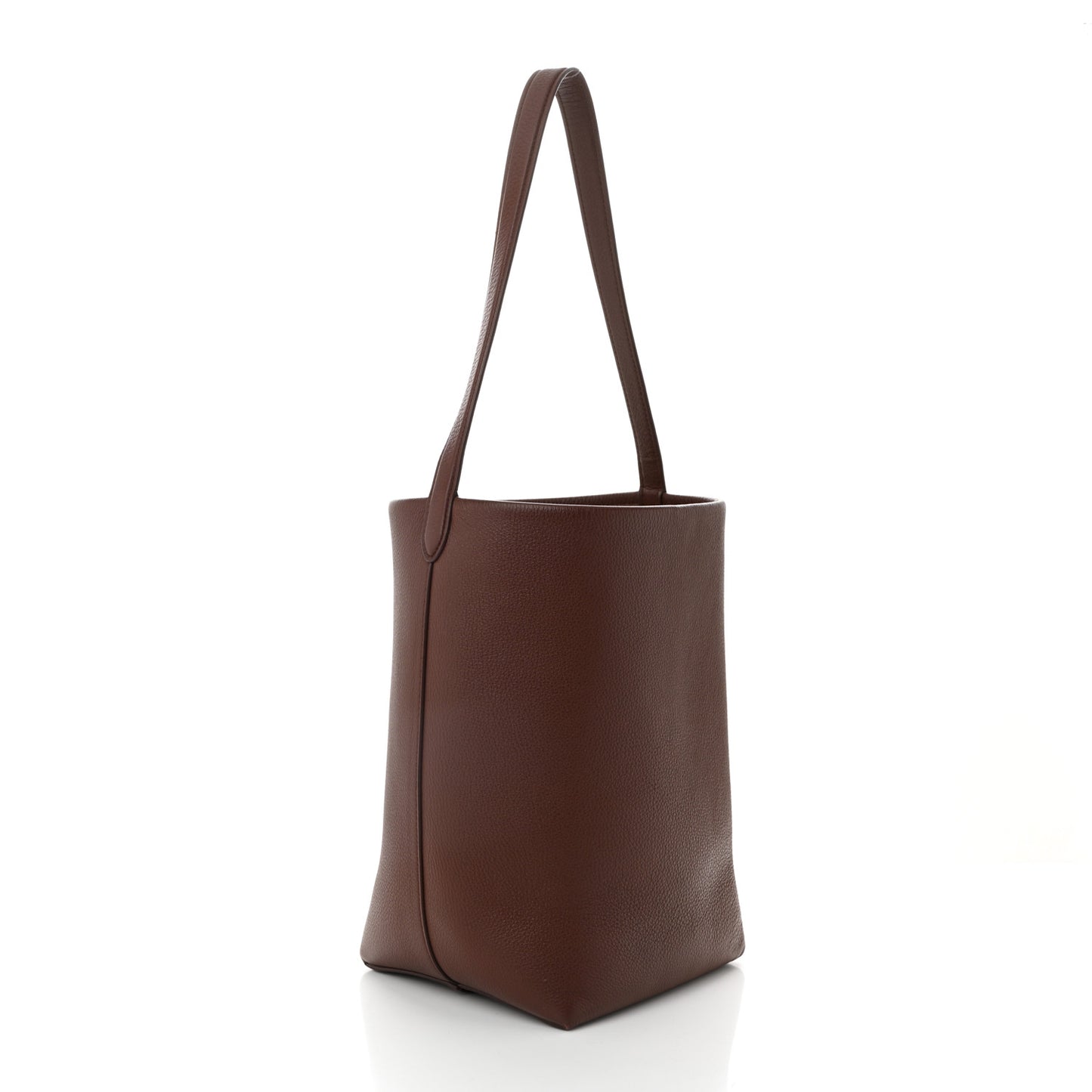Grained Calfskin Medium N/S Park Tote Cognac