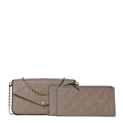 Louis Vuitton Empreinte Pochette Felicie Chain Wallet Tourterelle 1 of 13