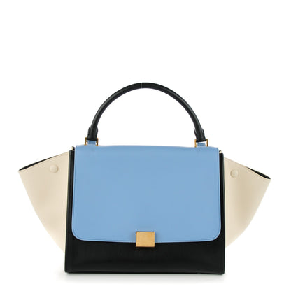 Celine Smooth Calfskin Medium Tri-Color Trapeze Blue Lavender 1 of 8