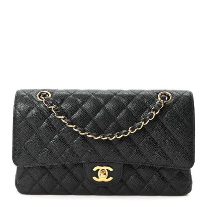 Chanel Caviar Quilted Medium Double Flap Black 1 of 10