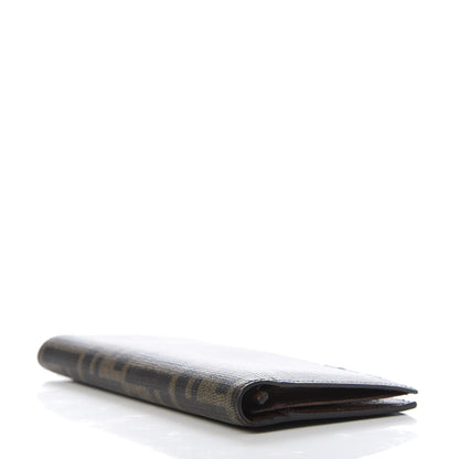 Fendi Zucca Spalmati Vertical Wallet Tobacco Cioccolato 3 of 8