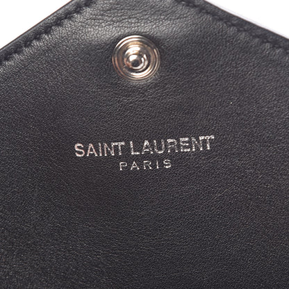 Saint Laurent Calfskin Monogram Tri Pocket Crossbody Bag Black 8 of 11