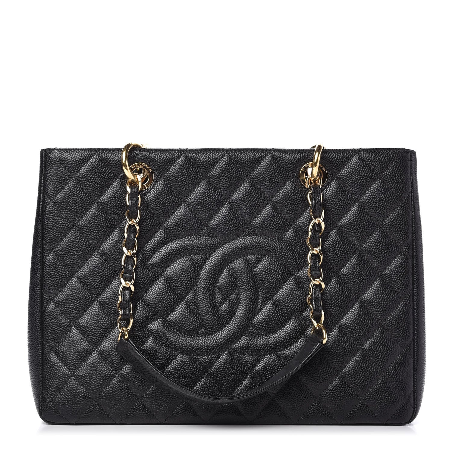Chanel Caviar Quilted Grand Shopping Tote GST Black 1 of 10