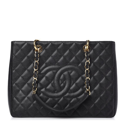 Chanel Caviar Quilted Grand Shopping Tote GST Black 1 of 10
