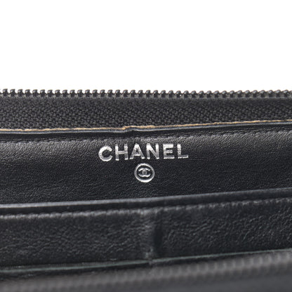 Chanel Patent Large Gusset CC Zip Wallet Black 5 of 9