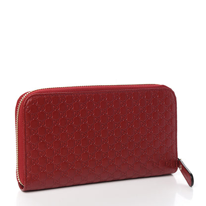 Gucci Microguccissima Zip Around Wallet Red 2 of 7