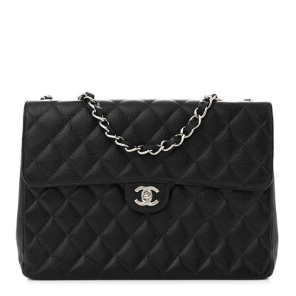 Chanel Caviar Jumbo Single Flap Black 1 of 10